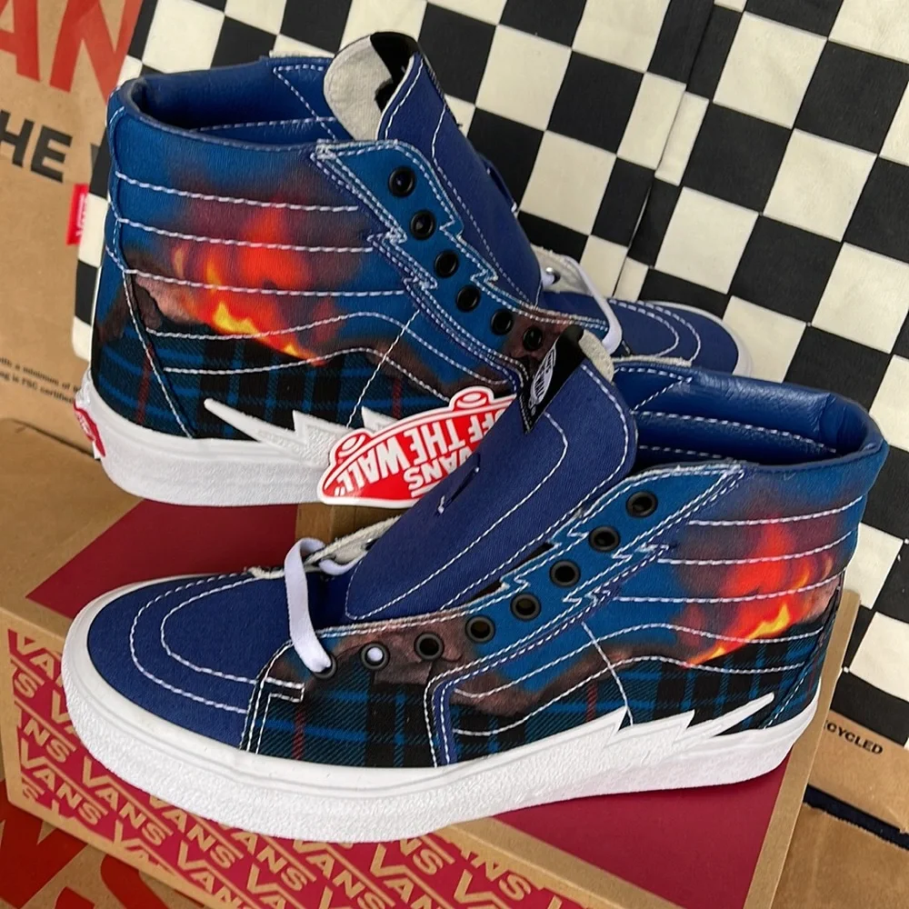 Vans Sk8-Hi Bolt Big Reveal Closet Navy/White Men’s sneakers - Picture 11 of 16